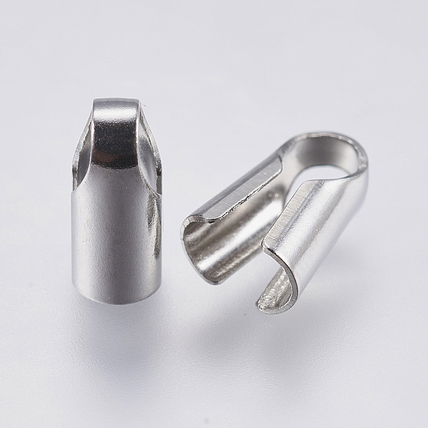 

PandaHall 304 Stainless Steel Cord Ends, End Caps, Column, Stainless Steel Color, 8x6.5x3.5mm, Hole: 3x3.5mm 304 Stainless Steel