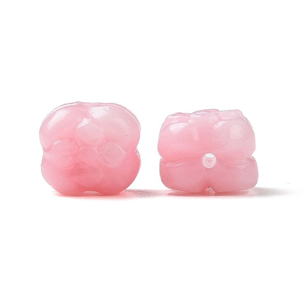 

PandaHall Opaque Epoxy Resin Beads, Clover, Pink, 10x9x8mm, Hole: 1.2mm Resin Flower Pink