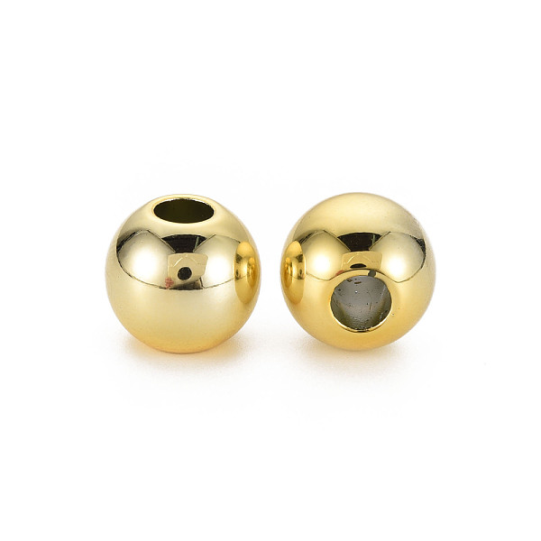 

PandaHall UV Plating Acrylic Beads, Rondelle, Gold, 15.5x14mm, Hole: 6mm Acrylic Rondelle Gold