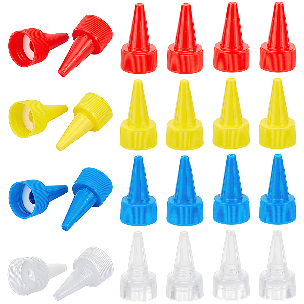 40Pcs 4 Colors Plas… - image