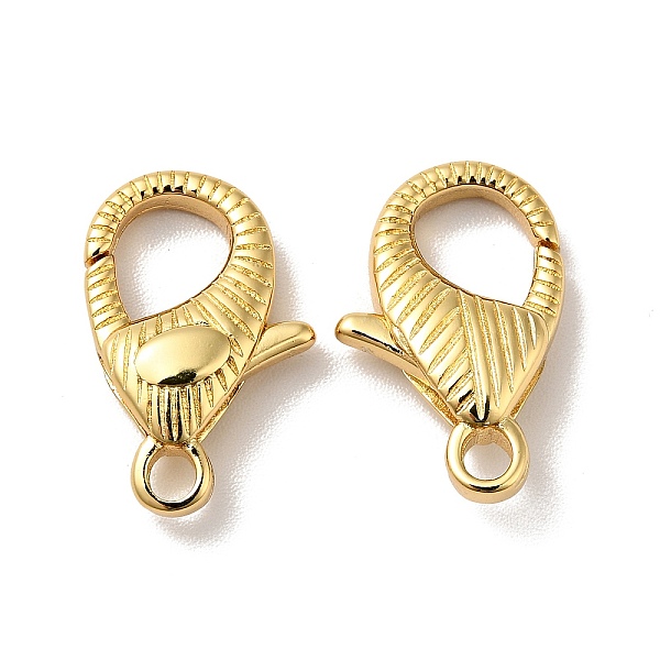 

PandaHall Brass Lobster Claw Clasps, Cadmium Free & Nickel Free & Lead Free, Real 18K Gold Plated, 17.5x11.5x4.5mm, Hole: 2.2mm Brass Others
