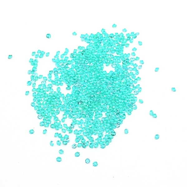 

PandaHall Transparent Acrylic Rhinestone Cabochons, Point Back, Diamond, Cyan, 3x2.5mm, about 495~500pcs/bag Acrylic Rhinestone Diamond Cyan