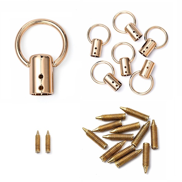 

PandaHall Alloy Swivel Clasps, Swivel Snap Hook, with Iron Nail, Light Gold, 46x31.5x14mm, Hole: 11.5mm Alloy