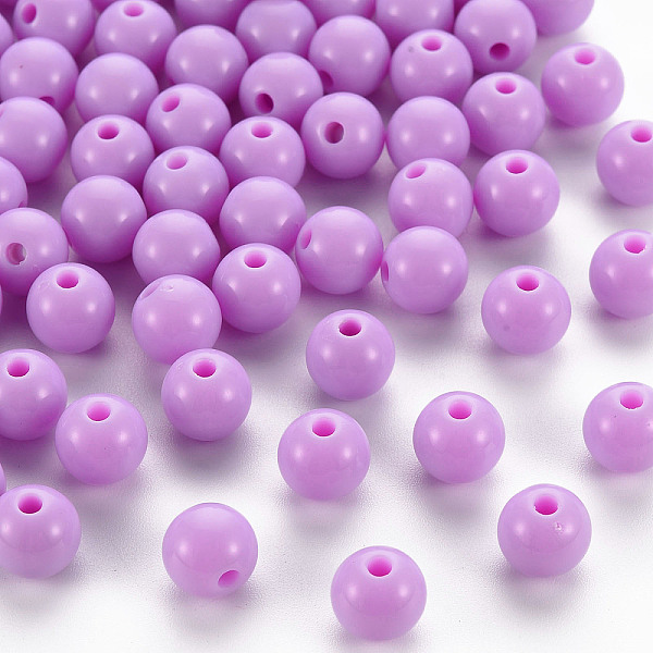 Opaque Acrylic Beads - image