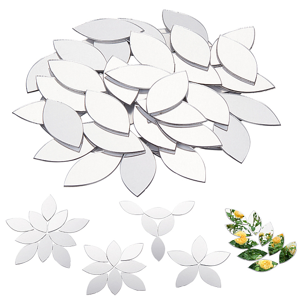 100Pcs Self-Adhesive Acrylic Mosaic Tiles