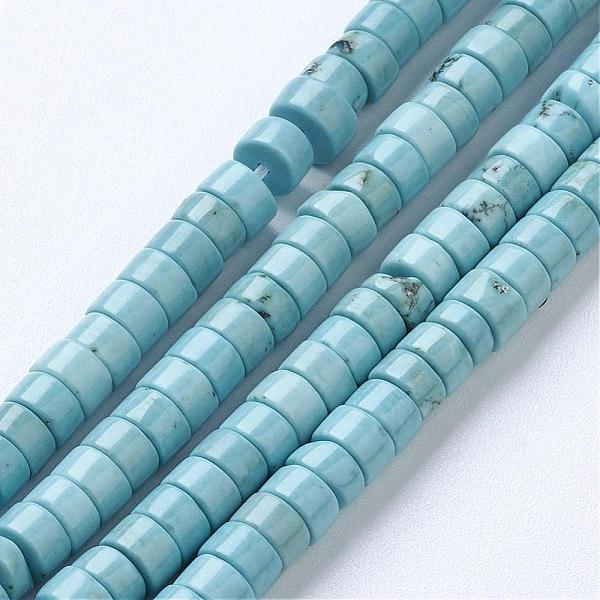 

PandaHall Natural Magnesite Beads Strands, Heishi Beads, Flat Round/Disc, Dyed & Heated, Turquoise, 4~4.5x2~3mm, Hole: 0.5mm, about..., Green