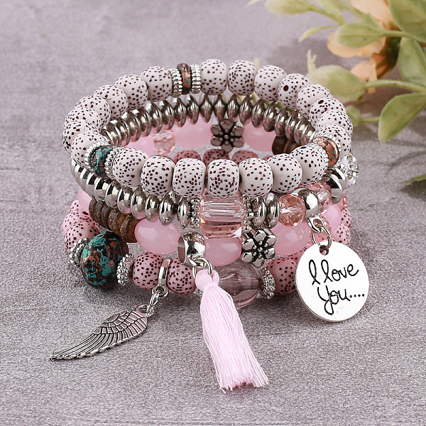 Boho Style Wood Bea… - image