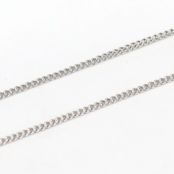 

PandaHall 304 Stainless Steel Curb Chains, Soldered, Stainless Steel Color, 1.5x1x0.3mm 304 Stainless Steel