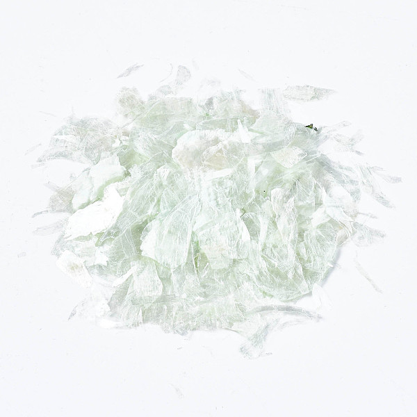 

PandaHall Mica Fragment Nail Art Decoration Accessories, Nail Natural Freshwater Shell Mica Slices, Mint Cream, 1~23x1~18mm Shell Nuggets