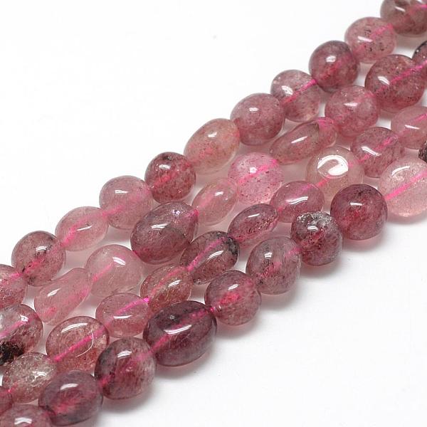 

PandaHall Natural Strawberry Quartz Beads Strands, Oval, 8~15x7~12x4~12mm, Hole: 1mm, about 30~45pcs/strand, 15.7 inch Strawberry Quartz...