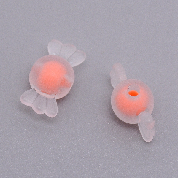 

PandaHall Transparent Clear Acrylic Beads, Frosted, DIY Accessories, Bead in Bead, Candy, Orange, 8.5x16.5x8.5mm, Hole: 2mm Acrylic Candy...