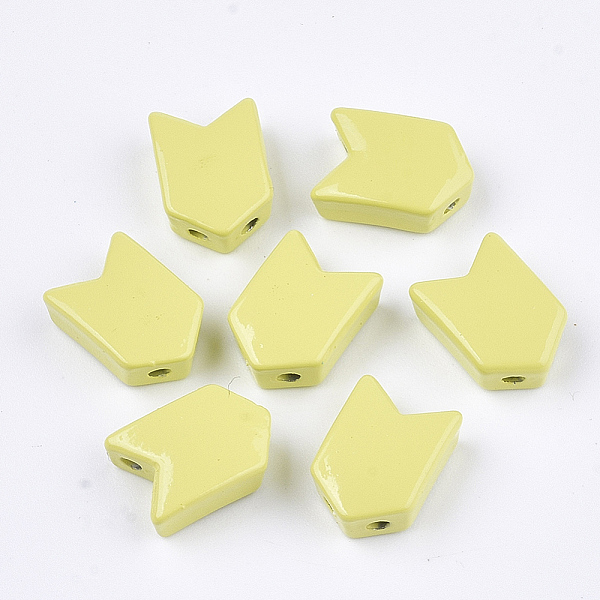 

PandaHall Spray Painted Alloy Multi-Strand Links, For Tile Elastic Bracelets Making, Arrow, Light Khaki, 11.5x8x4mm, Hole: 1.2mm Alloy Arrow