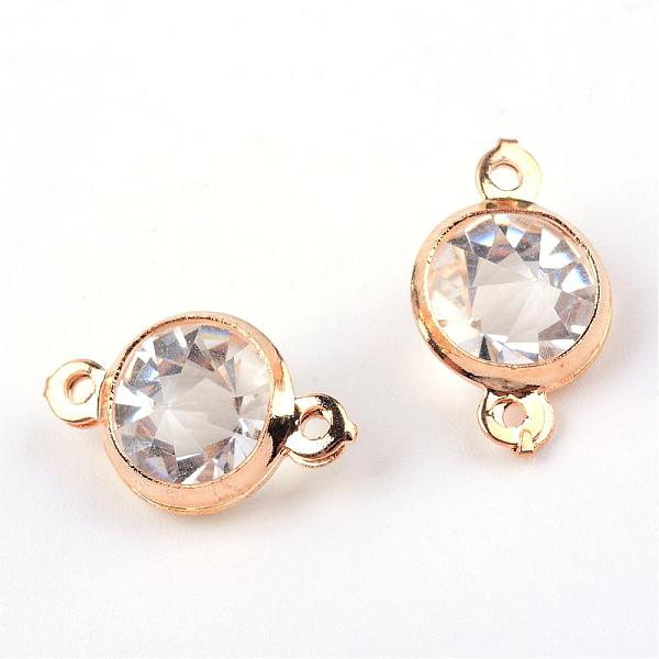 

PandaHall Iron Glass Links connectors, Flat Round, Light Gold, 15x9.5x7.5mm, Hole: 1mm Iron Flat Round