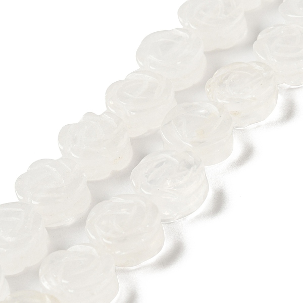 

PandaHall Natural Quartz Crystal Beads Strands, Rock Crystal, Rose, 14x7.5~8mm, Hole: 1.2mm, about 28~29pcs/strand, 15.16''(38.5~41.5cm)...