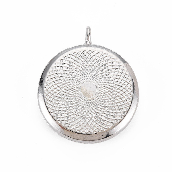 

PandaHall Alloy Diffuser Locket Pendants, with Stainless Steel Cover and Magnet, Magnetic, Cadmium Free & Nickel Free & Lead Free, Flat...
