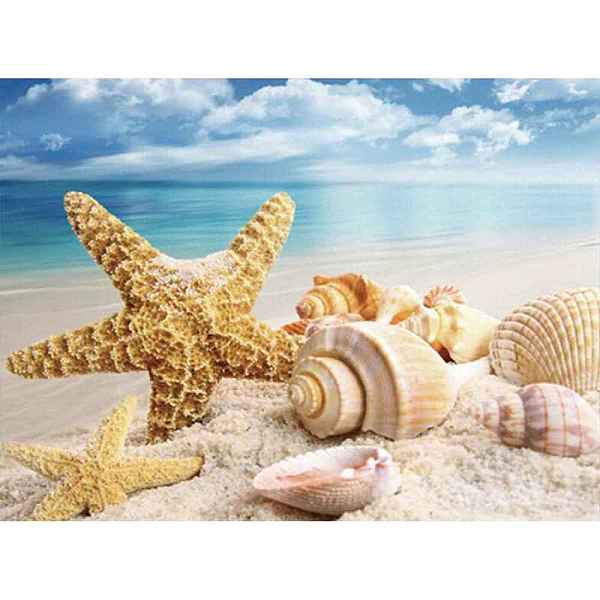

PandaHall Starfish & Shell Pattern Beach Theme DIY Diamond Painting Kit, Including Resin Rhinestones Bag, Diamond Sticky Pen, Tray Plate and...