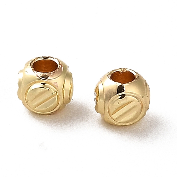 

PandaHall Rack Plating Brass Spacer Beads, Long-Lasting Plated, Rondelle, Real 18K Gold Plated, 4.5x4.5x4mm, Hole: 2mm Brass Rondelle