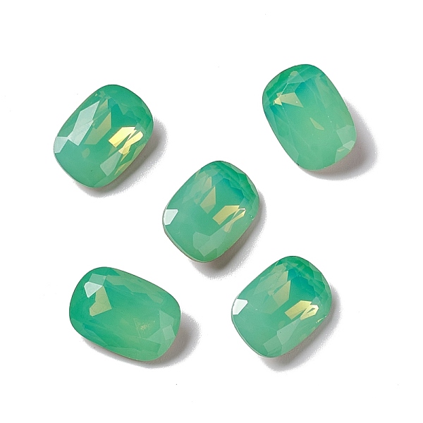 

PandaHall Opal Style K9 Glass Rhinestone Cabochons, Pointed Back & Back Plated, Octagon Rectangle, Pacific Opal, 14x10x5mm Glass Rhinestone..., Green