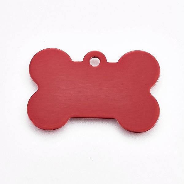 

PandaHall Pet Aluminium Pendants, Stamping Blank Tag, Bone, Red, 25x38x1mm, Hole: 2.5mm Aluminum Others Red