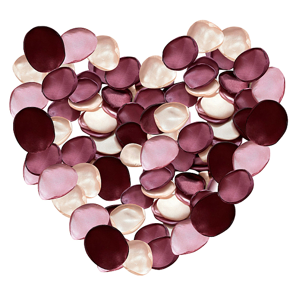 Satin Artificial Rose Petals