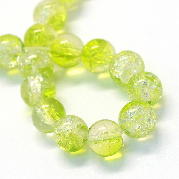 

PandaHall Baking Painted Transparent Crackle Glass Round Bead Strands, Green Yellow, 6.5mm, Hole: 1.5mm, about 145pcs/strand, 31.4 inch...