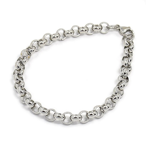 

PandaHall Fashionable 304 Stainless Steel Cable Chain Bracelets, with Lobster Claw Clasps, Stainless Steel Color, 8-1/2 inch(215mm), 7mm 304...