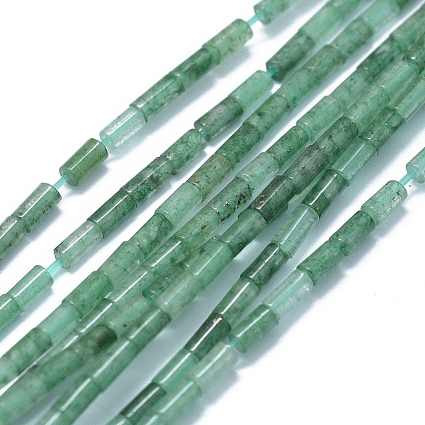 

PandaHall Natural Green Aventurine Beads Strands, Column, 4~5x2~2.5mm, Hole: 0.6~0.8mm, about 90~102pcs/strand, 15.3~15.7 inch(39~40cm)...