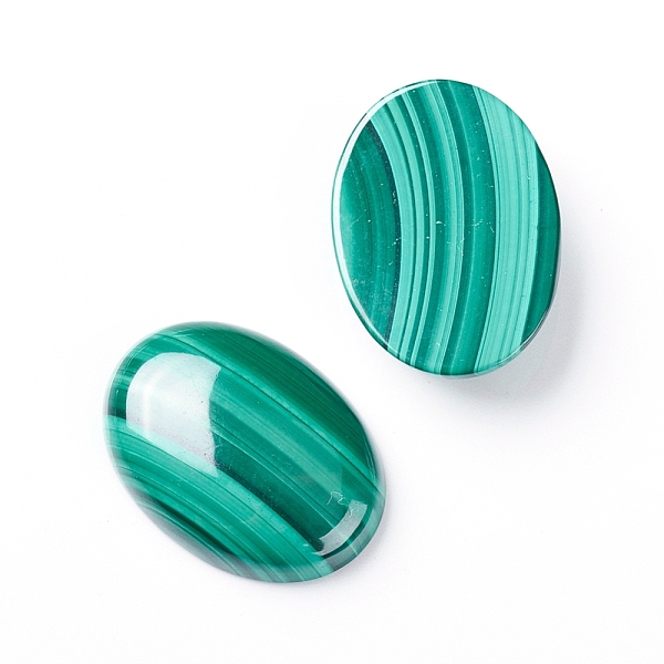 

PandaHall Natural Malachite Cabochons, Oval, 25x18x5~6mm Malachite Oval