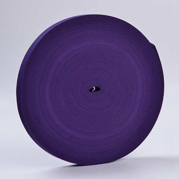 

PandaHall Colored Flat Elastic Rubber Band, Webbing Garment Sewing Accessories, Indigo, 25mm, about 43.74 yards(40m)/roll Elastic Fibre Flat..., Purple