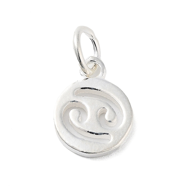 

PandaHall 925 Sterling Silver Constellations Charms, with Jump Rings, Silver Color Plated, Cancer, 12x9x1.5mm, Hole: 3.5mm Sterling Silver...