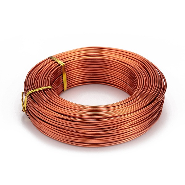 

PandaHall Round Aluminum Wire, Flexible Craft Wire, for Beading Jewelry Doll Craft Making, Orange Red, 12 Gauge, 2.0mm, 55m/500g(180.4...
