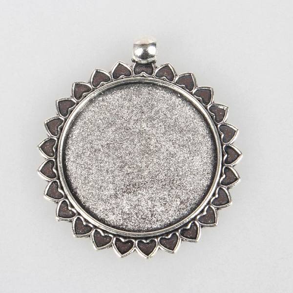 

PandaHall Tibetan Style Alloy Pendant Cabochon Settings, Cadmium Free & Lead Free, Sun, Antique Silver, Flat Round Tray: 30mm, 45x39x2mm...