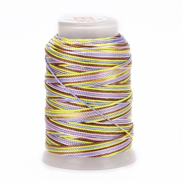 

PandaHall 5 Rolls 12-Ply Segment Dyed Polyester Cords, Milan Cord, Round, Dark Khaki, 0.4mm, about 71.08 Yards(65m)/Roll Polyester