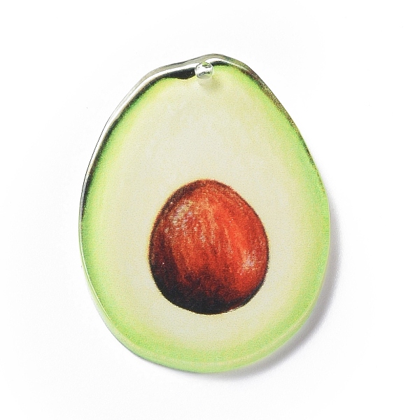 

PandaHall Opaque Acrylic Pendants, Avocado, 34.5x22.5x2.5mm, Hole: 1.5mm Acrylic Avocado