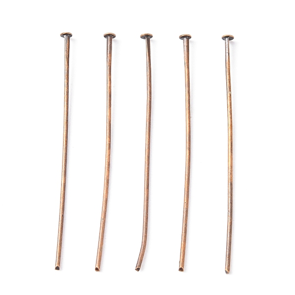 

PandaHall Iron Flat Head Pins, Cadmium Free & Nickel Free & Lead Free, Red Copper Color, Size: about 4.5cm long, 0.75~0.8mm thick(20 Gauge)...