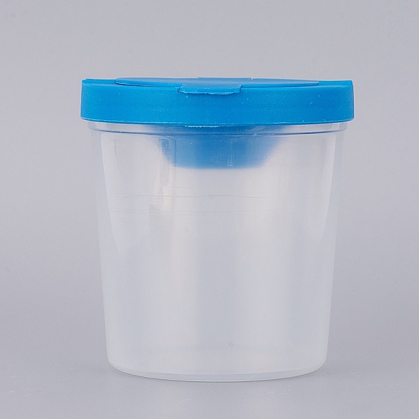 

PandaHall Plastic Pen Cup, for Cleaning, Blue, 5.8~7.3x7.6cm Plastic Blue