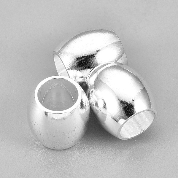 

PandaHall 201 Stainless Steel Beads, Barrel, Silver, 10x10mm, Hole: 6mm 201 Stainless Steel Barrel