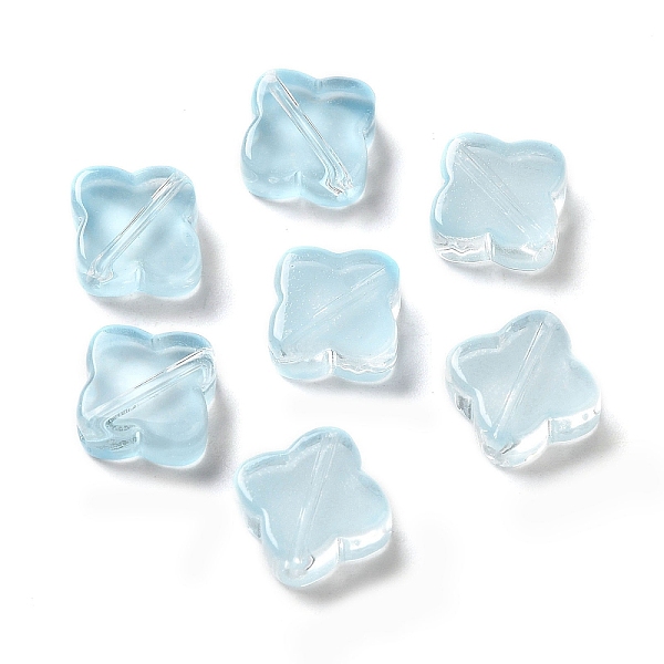 

PandaHall Transparent Glass Beads, Rhombus, Light Sky Blue, 11.5x11.5x4.5mm, Hole: 1.2mm Glass Rhombus