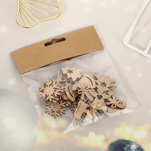 

PandaHall Unfinished Wood Pendant Decorations, for Christmas Ornaments, Snowflake/Candy Cane/Angel, Mixed Shapes, 3x3cm Wood Mixed Shapes..., Orange