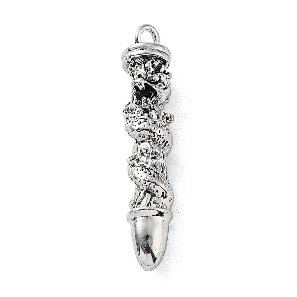 

PandaHall Tibetan Style Alloy Pendants, Dragon Charms, Antique Silver, 55x11x13.5mm, Hole: 3.5mm Alloy Dragon