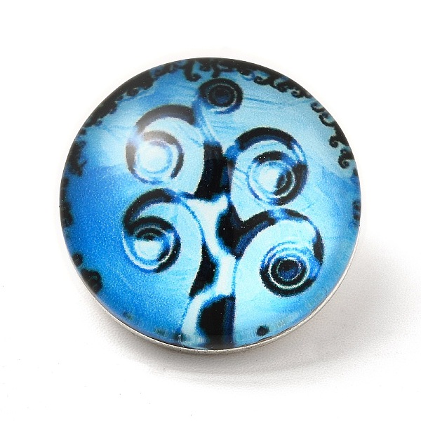 Mixed Color Tree Pattern Brass Buttons