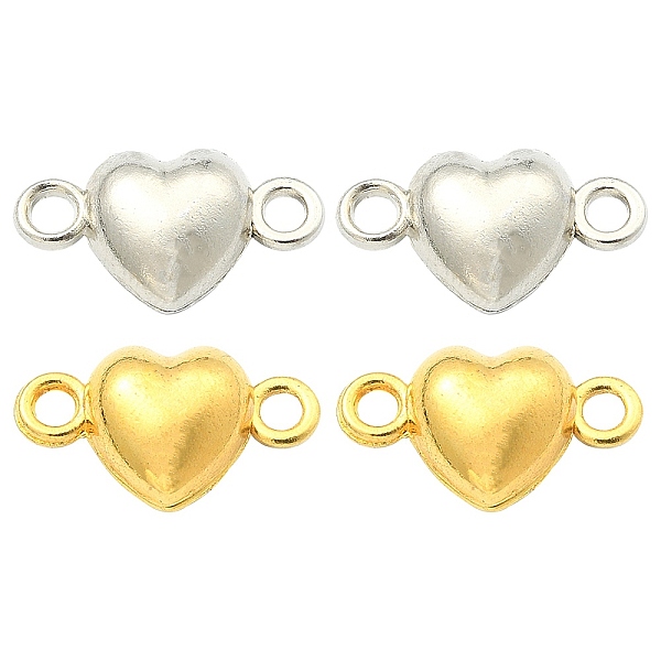 

PandaHall 4 Sets 2 Colors Alloy Magnetic Clasps, Nickel Free, Heart, Mixed Color, 17x10x6.5mm, Hole: 1.5mm, 2 sets/color Alloy Heart