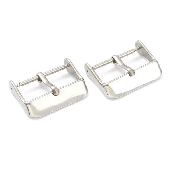 

PandaHall 304 Stainless Steel Watch Straps Buckle Replacement, Stainless Steel Color, 16x22.5x5.5mm, Pin: 2mm 304 Stainless Steel