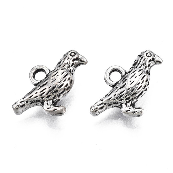 

PandaHall Tibetan Style Alloy Pendants, Cadmium Free & Lead Free, Bird, Antique Silver, 11x16x4.5mm, Hole: 1.8mm, about 800pcs/1000g Alloy...