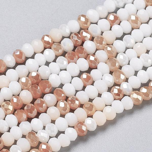 

PandaHall Glass Beads Strands, Faceted, Rondelle, Sandy Brown, 2~3.2x1.8~2.6mm, Hole: 0.8mm, about 185~186pcs/Strand, 15.55~15.75 inch...