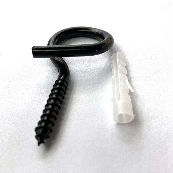 

PandaHall Iron Hook Hanger, Wall Mounted Hook Decorative Bag Holder, Black, 53x30x10mm, Hole: 17mm, Pin: 5mm Iron Others Black