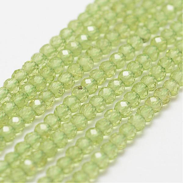 

PandaHall Natural Peridot Bead Strands, Faceted, Round, 3mm, Hole: 0.5mm, about 120~124pcs/strand, 12.8 inch(325mm) Peridot Round