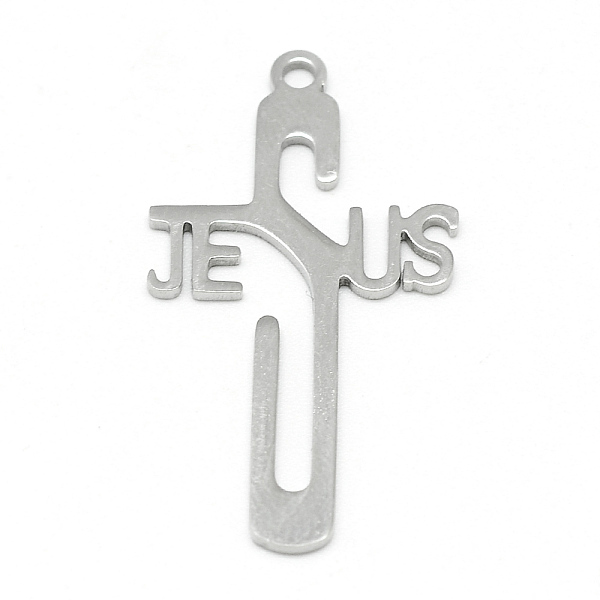 

PandaHall 304 Stainless Steel Pendants, For Easter, Crucifix Cross, Stainless Steel Color, 30x17x1mm, Hole: 2mm 304 Stainless Steel Cross