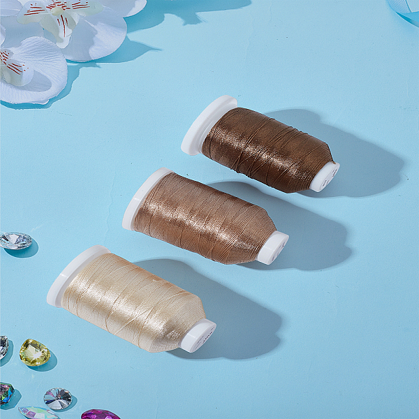 3 Rolls 3 Colors Nylon Thread