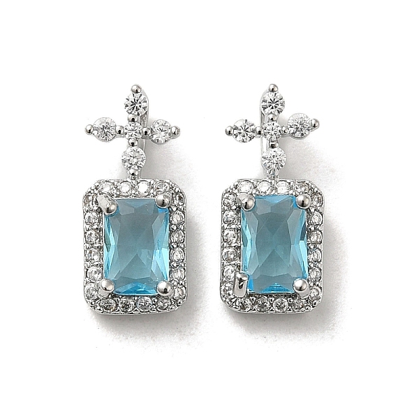 

PandaHall Brass Micro Pave Cubic Zirconia and Glass Pendants, Rectangle with Cross, Real Platinum Plated, 14.5x6.5x6mm, Hole: 2.8x1.3mm...